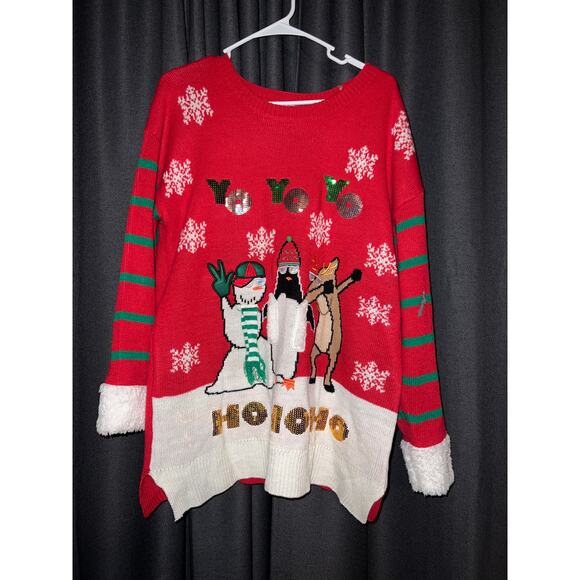 Ugly Christmas Sweater Xmas Size 1X - Picture 1 of 3